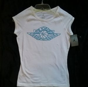 White Air Jordan T-shirt - womens